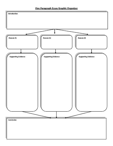 5 Paragraph Essay Graphic Organizer Graphic Organizers Graphic