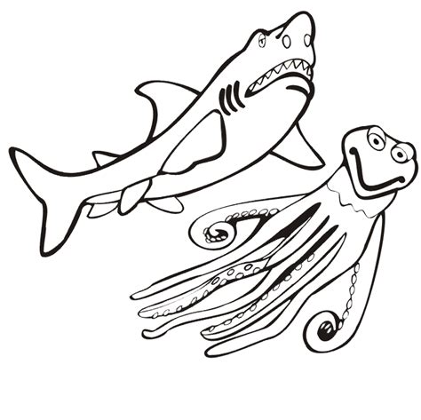 shark coloring pages coloring kids