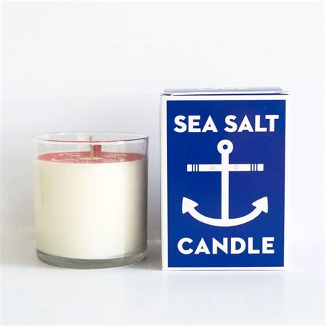 Sea Salt Candle With Images Candles Sea Salt Candle Candle Jars