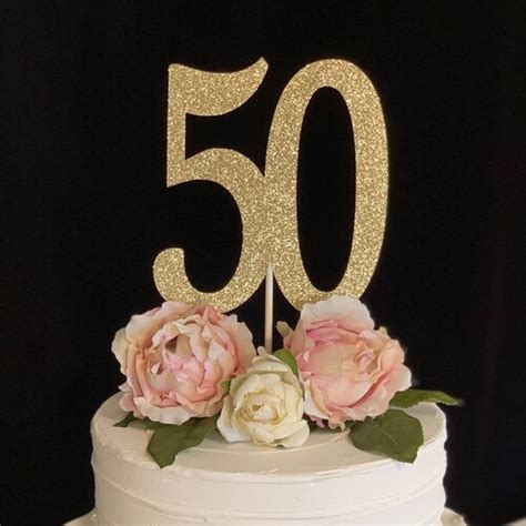 50th Birthday Party Decorations 50th Birthday Centerpiece Etsy
