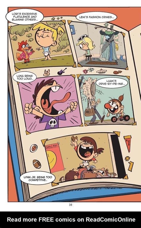 an open comic book with cartoon characters on the pages and one page is in color