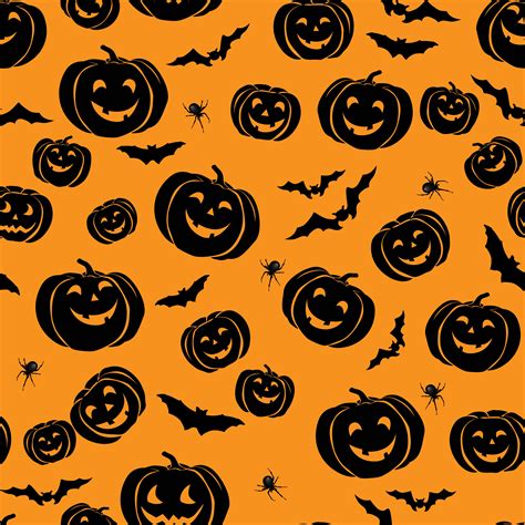 Happy Halloween Seamless Pattern Holiday Party Background With 588881