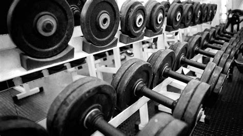 Dumbbells In A Gym Wallpaper Download 1920x1080