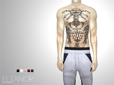 Sims Cc S The Best Chest Tattoo By Pralinesims