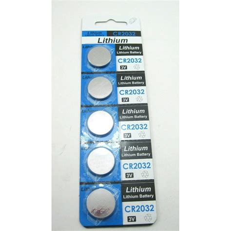5pcspack Cr2032 Lithium 3 Volt Button Cell Battery