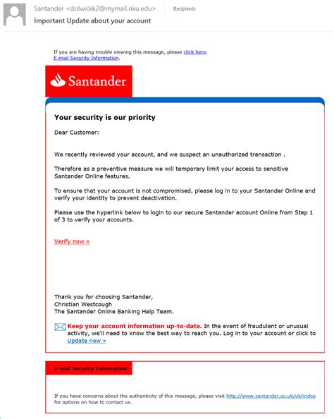 Everything you need to know. The sircles IT blog | Santander: Important Update about ...