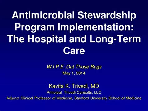 Ppt Antimicrobial Stewardship Program Implementation The Hospital