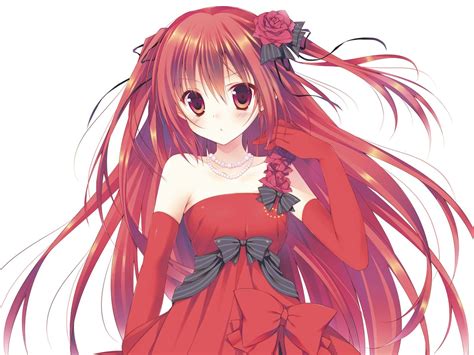 25 Anime Girl Red Paling Dicari