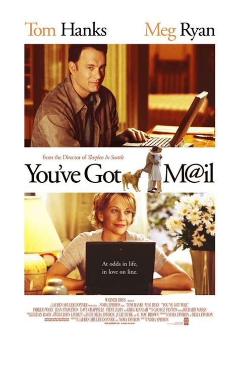 The story is about two people who live in new york knowing by online and feeling sympathy with each other. You've Got Mail Movie Poster (#3 of 3) - IMP Awards