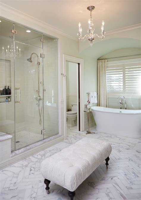 Stunning Marble Bathrooms With Silver Fixtures