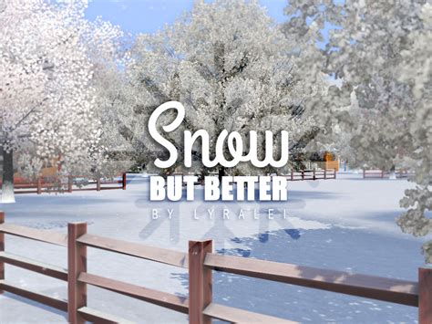 Mod The Sims Snow But Better Snow Replacement Mod Sims 4 Mm Cc