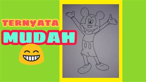 Menggambar Mickey Mouse Untuk Pemula Youtube