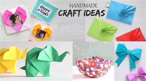 5 Easy Handmade Craft Ideas Handcraft Diy Activities Youtube