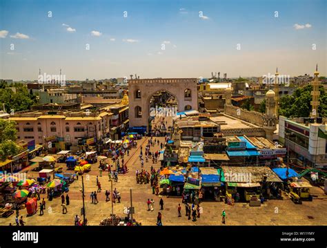 Hyderabad India June 17 2019 Hyderabad Cityscape Panoramic View