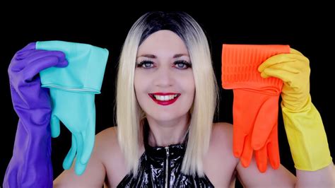 Asmr Wearing Rubber Glovesmarigolds 6 Different Pairs Pvc Top