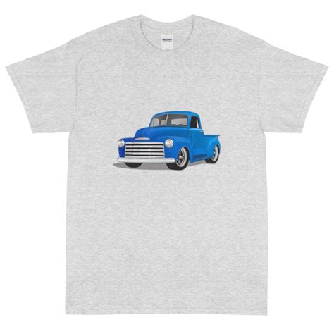 1950 Blue Chevy Truck Printed T Shirt Shirt Etsy