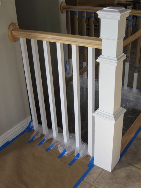 A stair railing and banister add dramatic elements to a home, but over time wear and tear begin to show. TDA decorating and design: DIY Stair Banister Tutorial ...