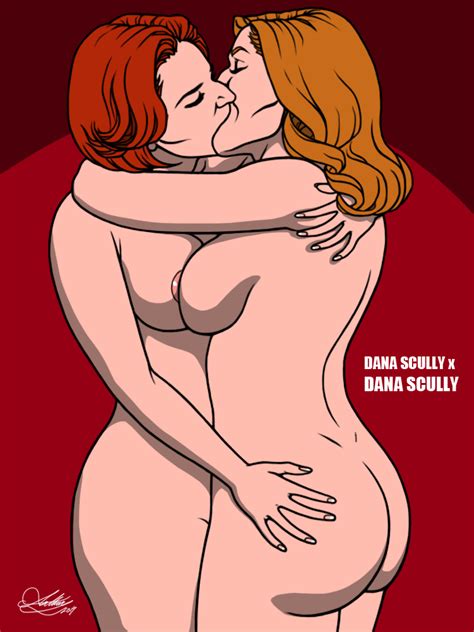 Rule Girls Age Difference Ass Ass Grab Breasts Brown Hair Closed Eyes Dana Scully Female