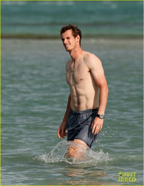 Photo Andy Murray Shirtless Victory Swim After Sony Open Win 03 Photo 2841153 Just Jared