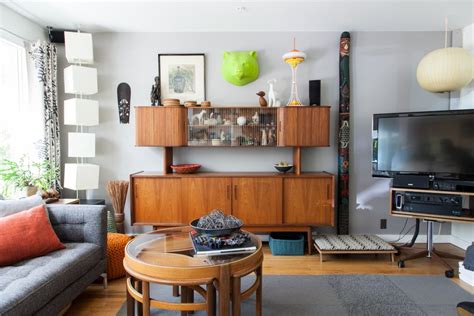 Get The Look Mid Century Modern Meets Eclectic Apartment Therapy