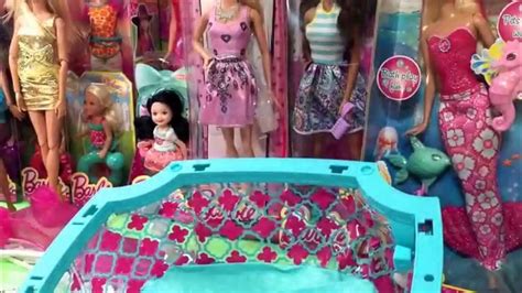 Barbie Pool Party Unboxing And Review Part 1 Tamika Kira Chelsea Swim