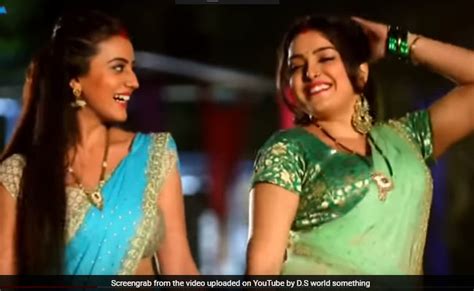 amrapali dubey and akshara singh dance video on bhojpuri song goes viral bhojpuri song