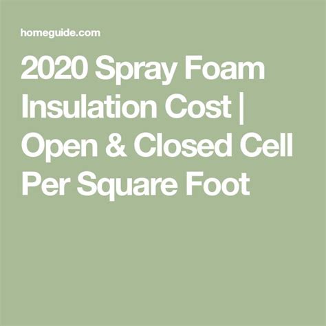 Dec 11, 2020 · spray foam insulation cost: How Much Does Spray Foam Insulation Cost? in 2020 | Spray foam insulation cost, Spray foam ...