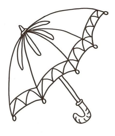 Free Coloring Pages Of Umbrellas