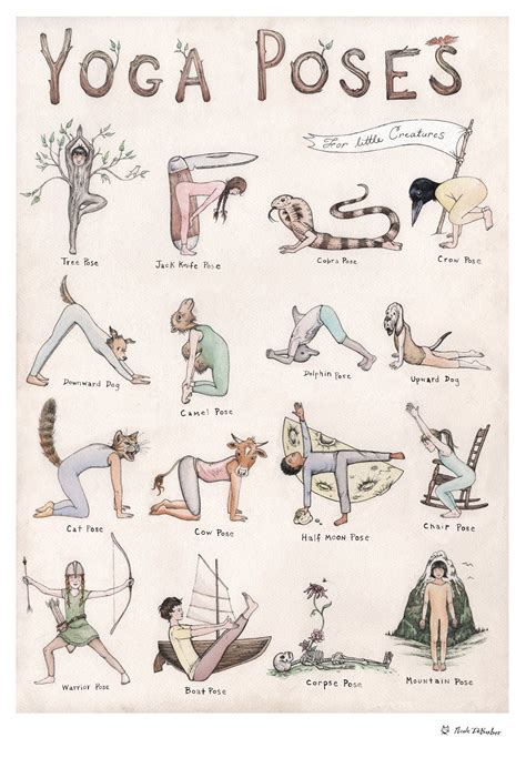 Yoga Poses For Creatures Yoga Postures Yoga Poses Relaxing Yoga