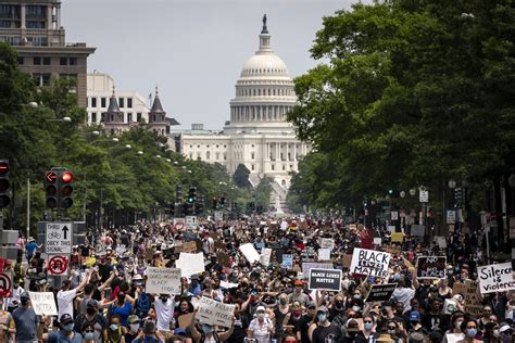 Protesters Gather In Washington Dc As Mayor Calls For More Justice