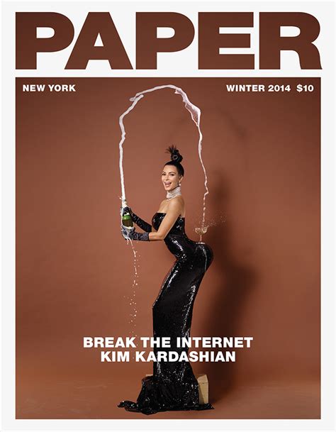 Kim Kardashian Paper Magazine Cover Mrs West Breaks The Internet With New Racy Cover