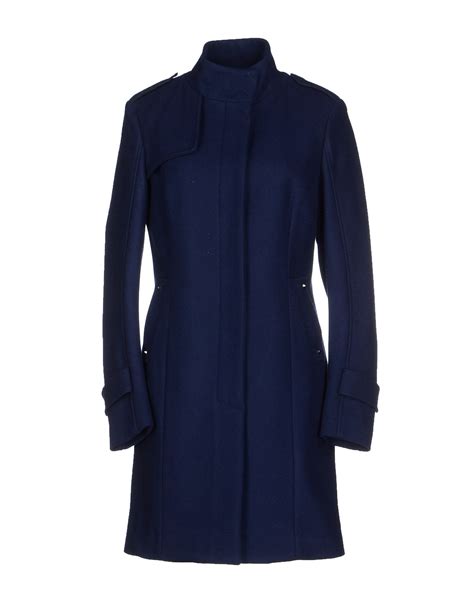 Lyst Costume National Coat In Blue