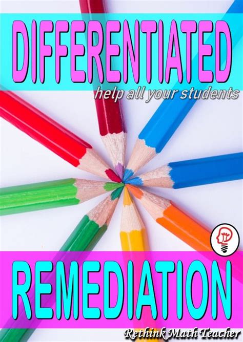 Differentiated Instruction Pin Rethink Math Teacher Rethink Math Teacher