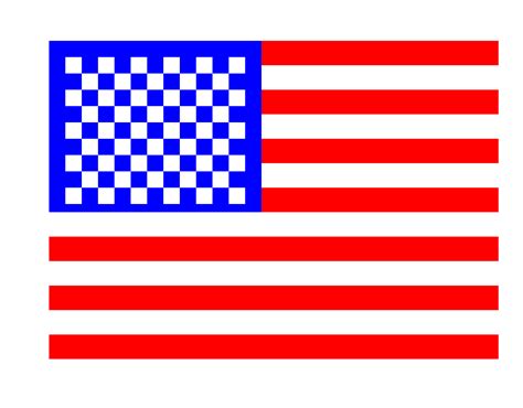 Usa Flag Pixel Art
