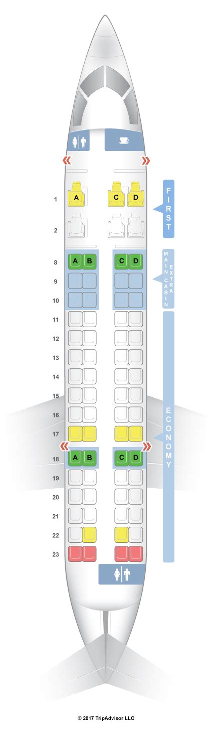 Seatguru Seat Map American Airlines Bombardier Crj 700 Cr7 V4 Seatguru