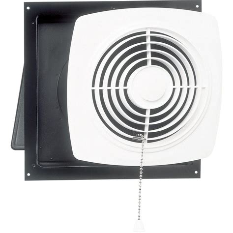 Bedroom, kitchen, and bathroom, white. Broan 470 CFM Wall Chain-Operated Bathroom Exhaust Fan-506 ...