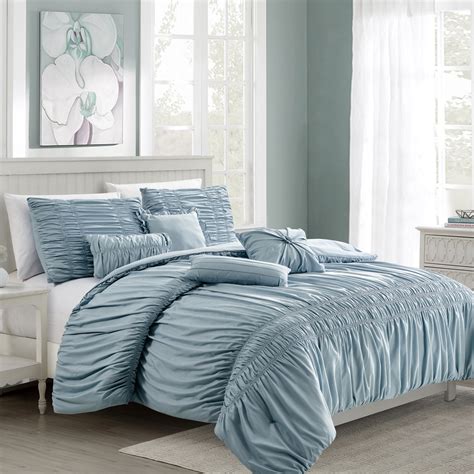 HGMart Bedding Comforter Set Bed In A Bag - 7 Piece Luxury Textured Microfiber Bedding Sets ...