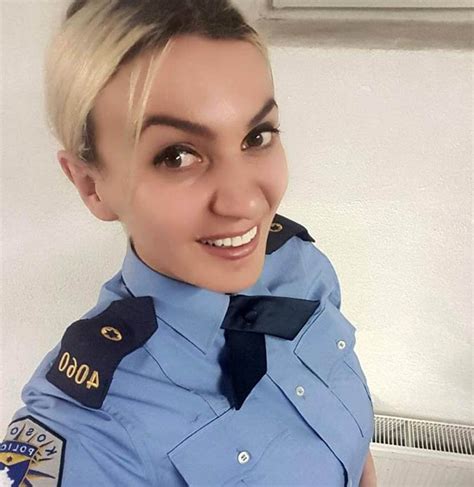 busty blonde dubbed kosovo s hottest police officer daily express scoopnest