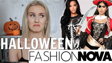Trying Halloween Costumes From Fashion Nova Youtube