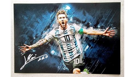 Lionel Messi Signed Photograph Charitystars