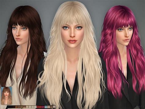 The Sims Resource Hair 208 By Cazy Sims 4 Hairs