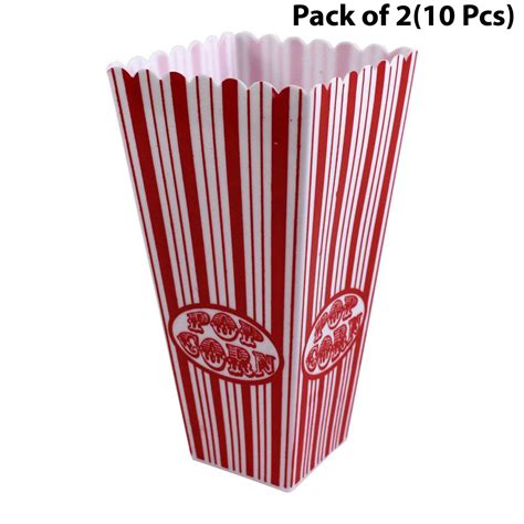 Plastic Popcorn Bucket 8 Inches Tall By 4 Inches Wide Essential