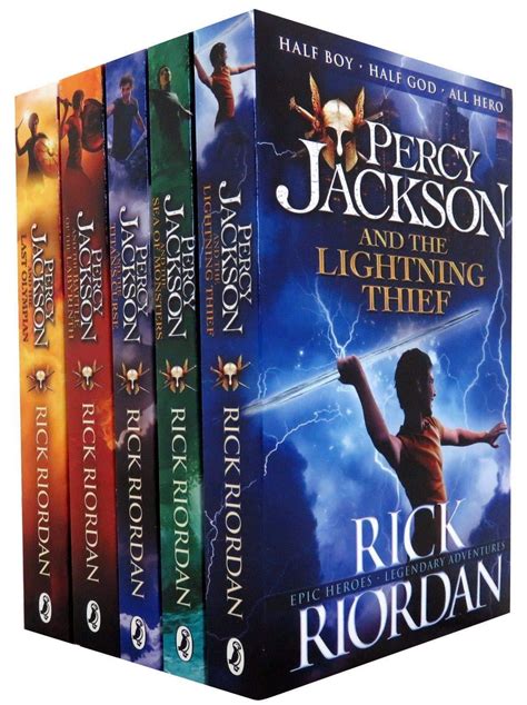 Percy Jackson And The Olympians 5 Books Collection Set The Lightning