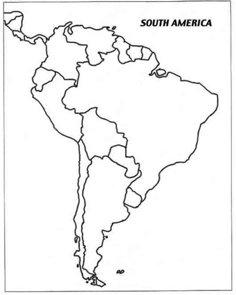 Latin America Printable Blank Map South Brazil Maps Of Within And For