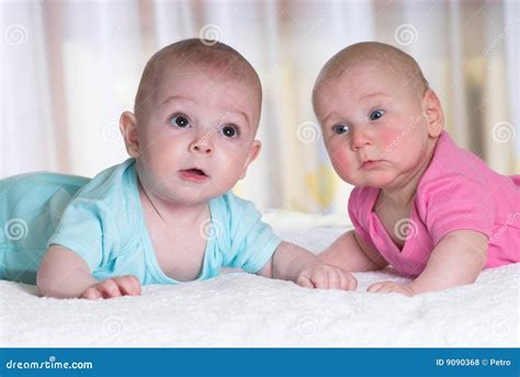 Two Baby Friends Stock Photo Image Of Baby Caucasian 9090368