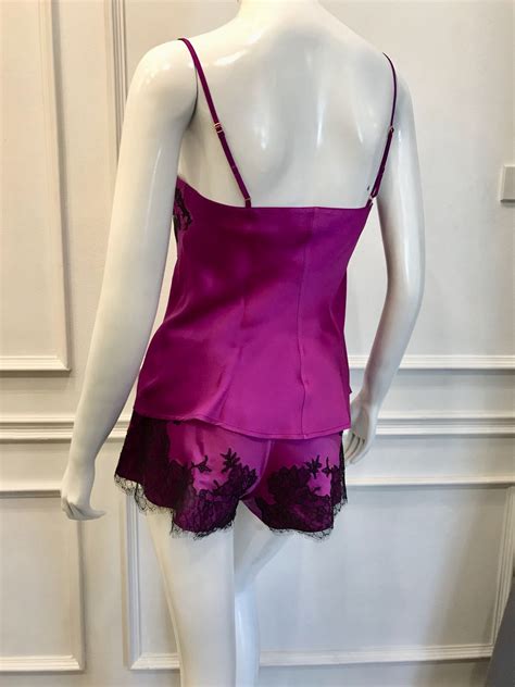 Marjolaine Sensual Silk Camisole Set Purple Orchid Colour Heaven