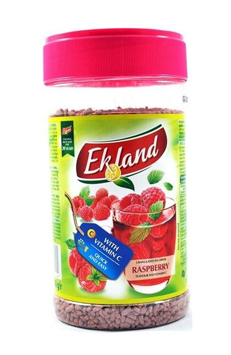 Granulated Tea Drink With Raspberry Flavour Ekoland 350g Herbsandbeans