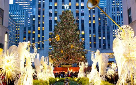 Times Square Christmas Tree Wallpapers Wallpaper Cave