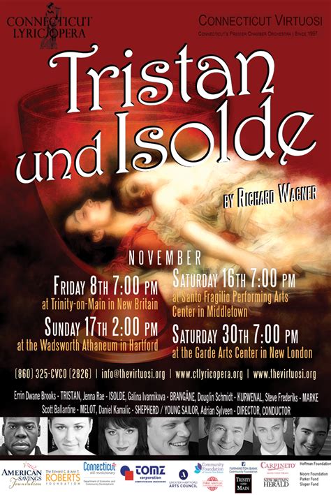Tristan Und Isolde By Richard Wagner Performances Nov 8 16 17 30