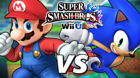 Super Smash Bros Wii U Duels 1 Mario Vs Sonic 1080p
